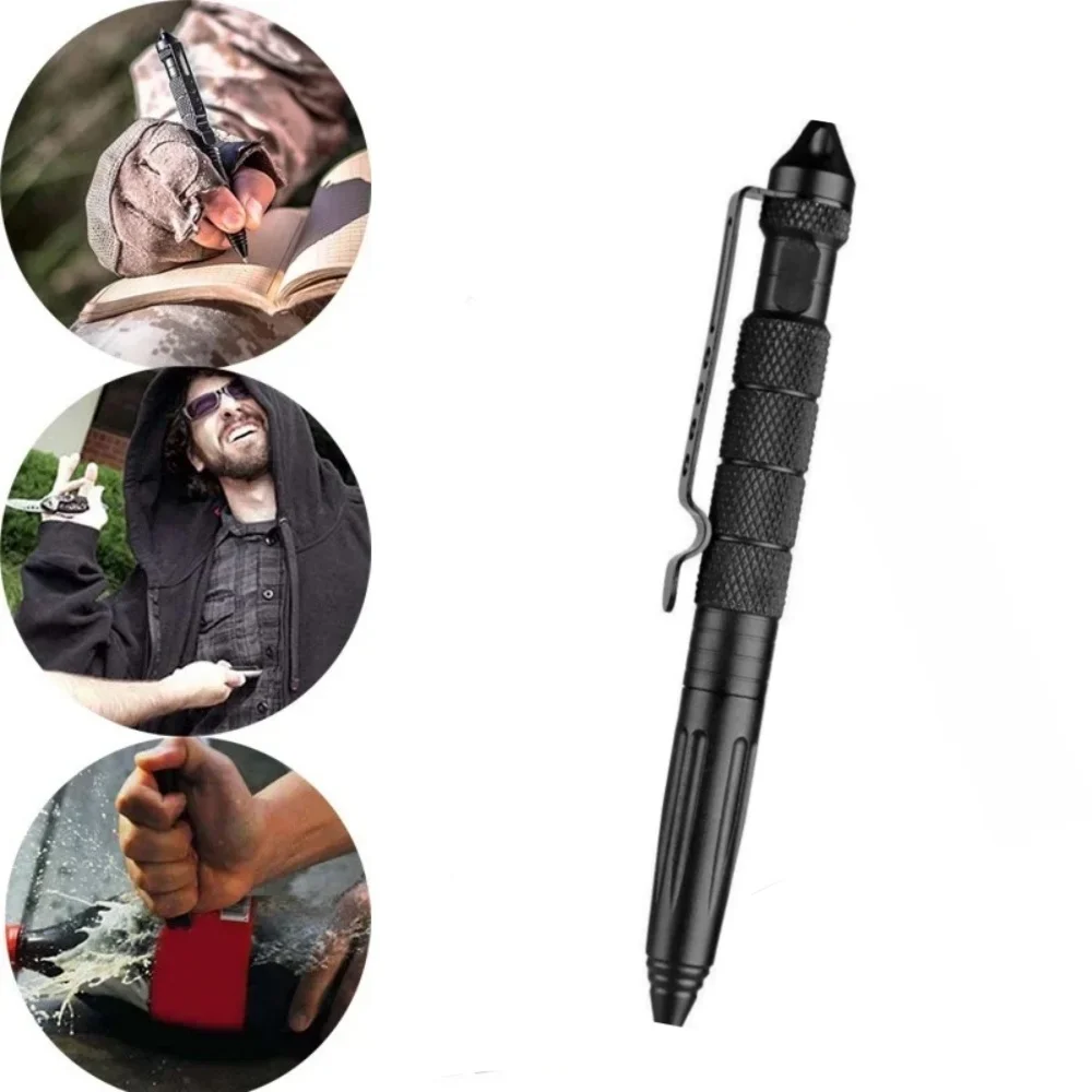 Pen Tactical Glass - 다기능 전술 펜 텅스텐 스틸 알루미늄