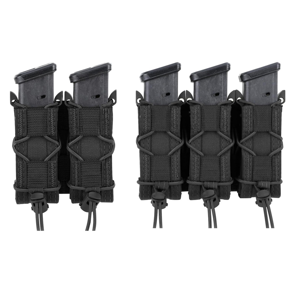 Edc Carry Holster - 9mm 권총 더블/트리플 스택 탄창 파우치