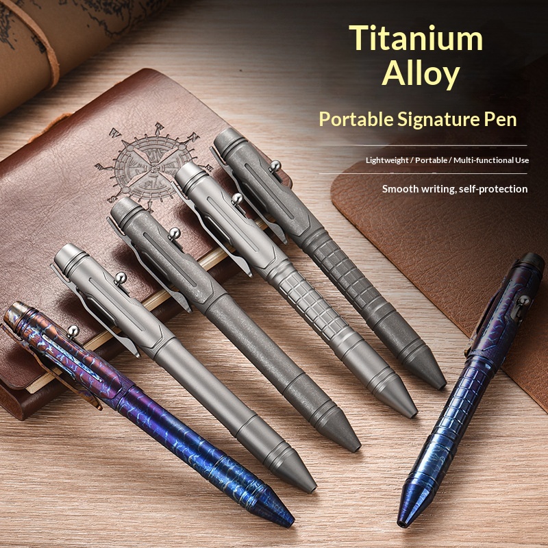 휴대용 티타늄 합금 EDC 전술 펜 도구 텅스텐 팁 비 - Pen Tactical Glass 리뷰 및 가격