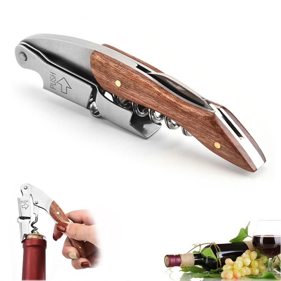 바 레스토랑 웨이터용 와인 오프너, 견고한 그립, 나무 - Bottle Opener Keyring 리뷰 및 가격