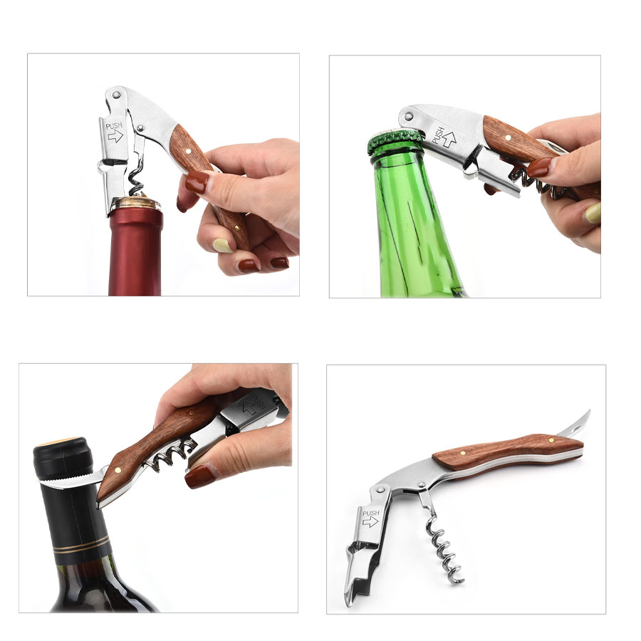 바 레스토랑 웨이터용 와인 오프너, 견고한 그립, 나무 - Bottle Opener Keyring 리뷰 및 가격