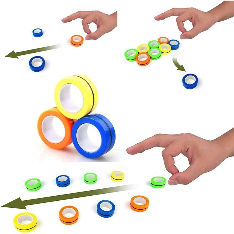 3PCS 손가락 끝 자기 반지 성인 자석 스피너를위한  - Fidget Spinner Bearing 리뷰 및 가격