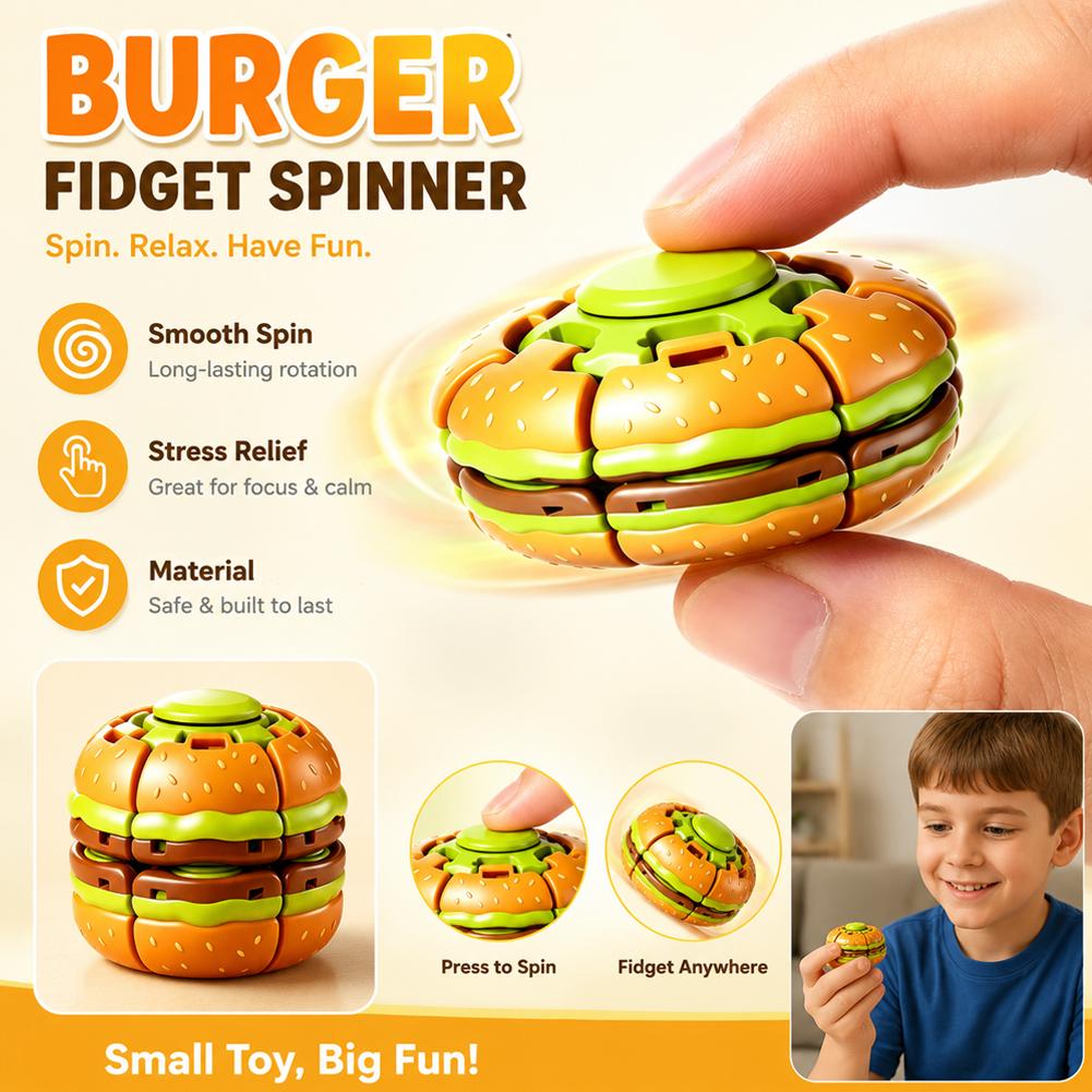 햄버거 피젯 스피너 장난감 회전 스트레스 볼 조용한 불 - Fidget Spinner Bearing 리뷰 및 가격