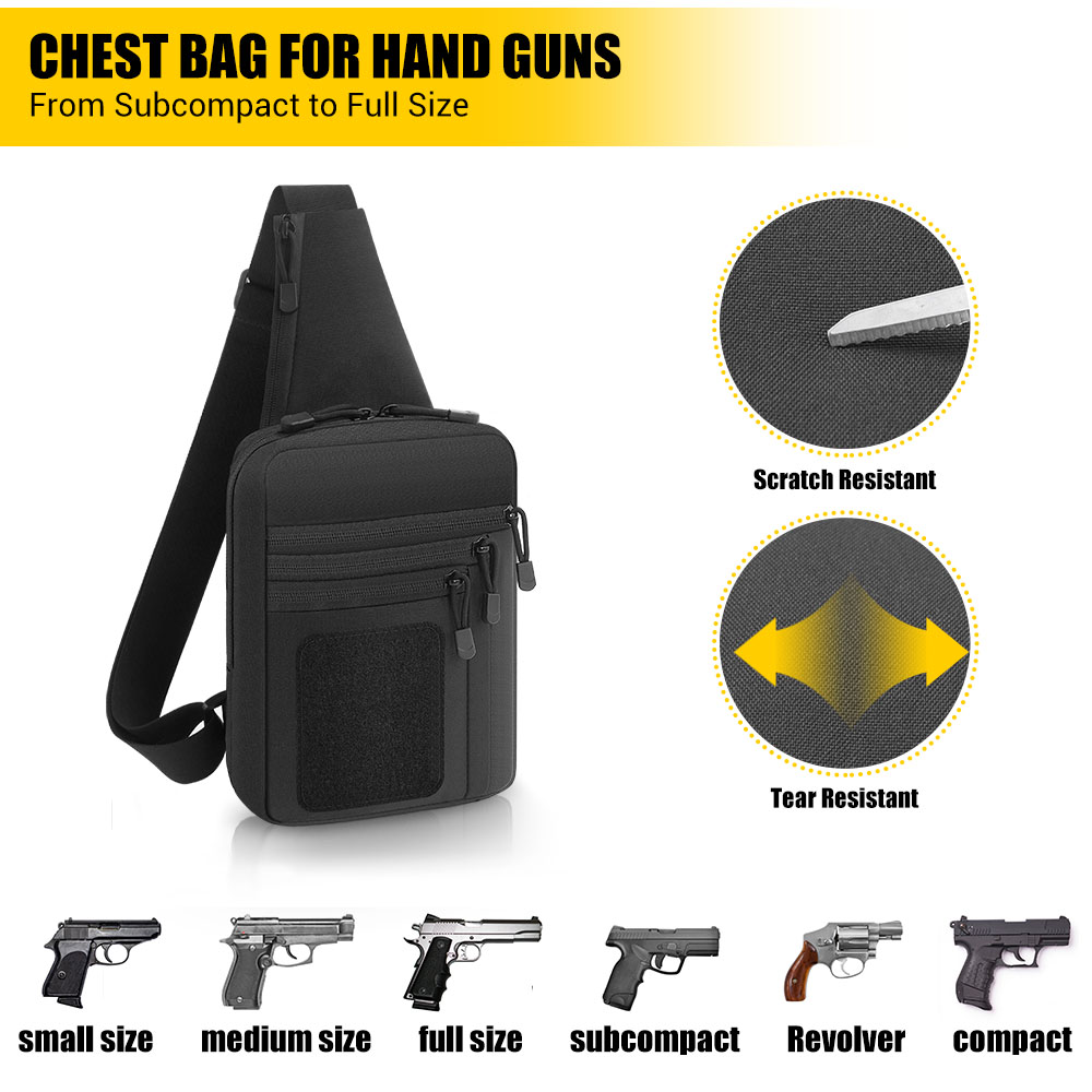 전술 권총 가방 은닉 휴대용 권총 홀스터 핸드건 보관  - Edc Carry Bag For Pistol 리뷰 및 가격