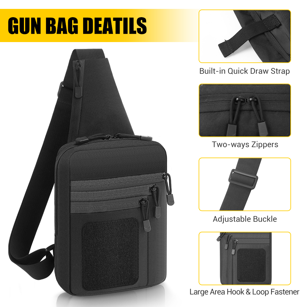 전술 권총 가방 은닉 휴대용 권총 홀스터 핸드건 보관  - Edc Carry Bag For Pistol 리뷰 및 가격