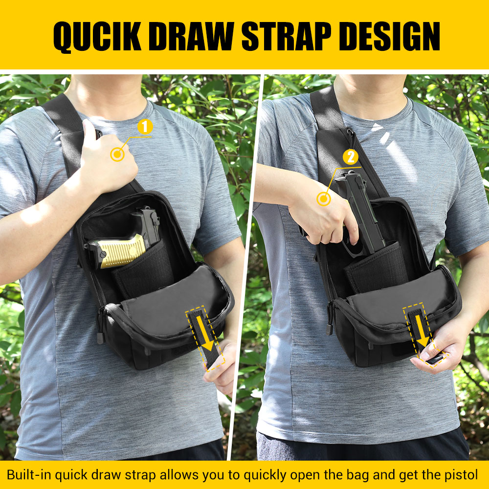 전술 권총 가방 은닉 휴대용 권총 홀스터 핸드건 보관  - Edc Carry Bag For Pistol 리뷰 및 가격
