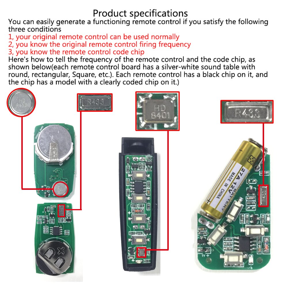 433MHZ 복사 원격 제어 자동 4 채널 코드 차고  - Bottle Opener Keyring 리뷰 및 가격