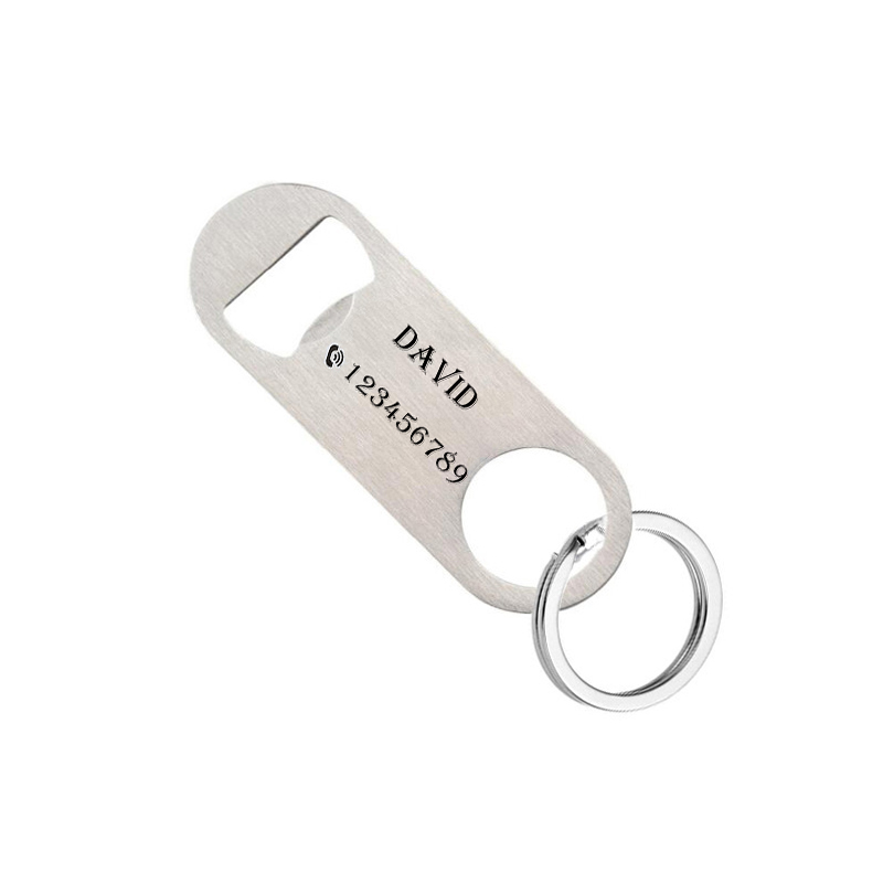 개인화 된 키 체인 레이저 조각 스테인레스 스틸 소다  - Bottle Opener Keyring 리뷰 및 가격