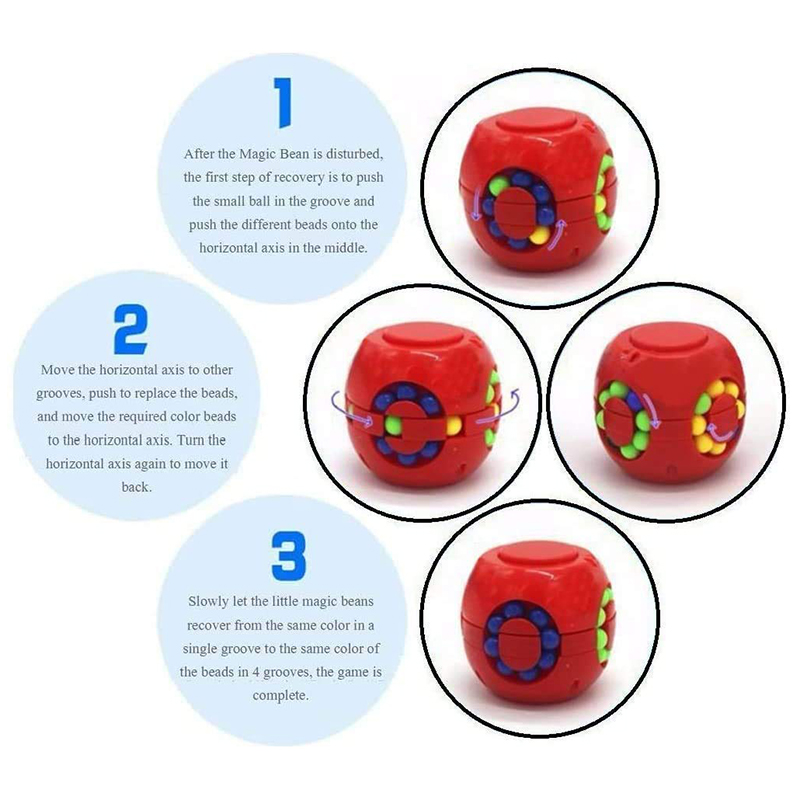 매직 콩 퍼즐 큐브 스피너 회전 슬라이드 자이로 Fid - Fidget Spinner Bearing 리뷰 및 가격